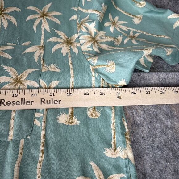 Jos A Banks Men's 100% Silk Button-up Shirt XL Short Sleeve Tropical Lot Of 3 - Picture 5 of 16